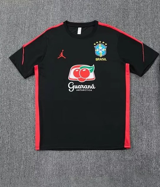 AAA Quality Brazil 26/27 Black/Red Training Jersey